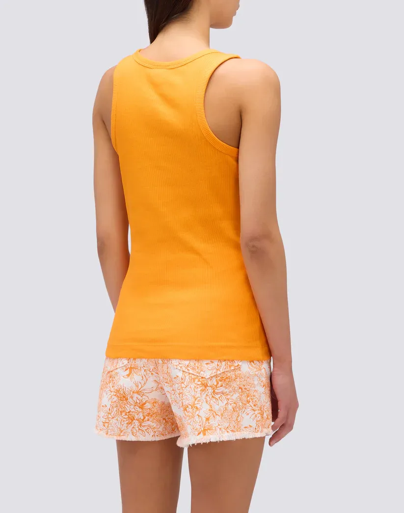 Sundek Women Lulo Ribbed Tank Top with Embroidered Logo