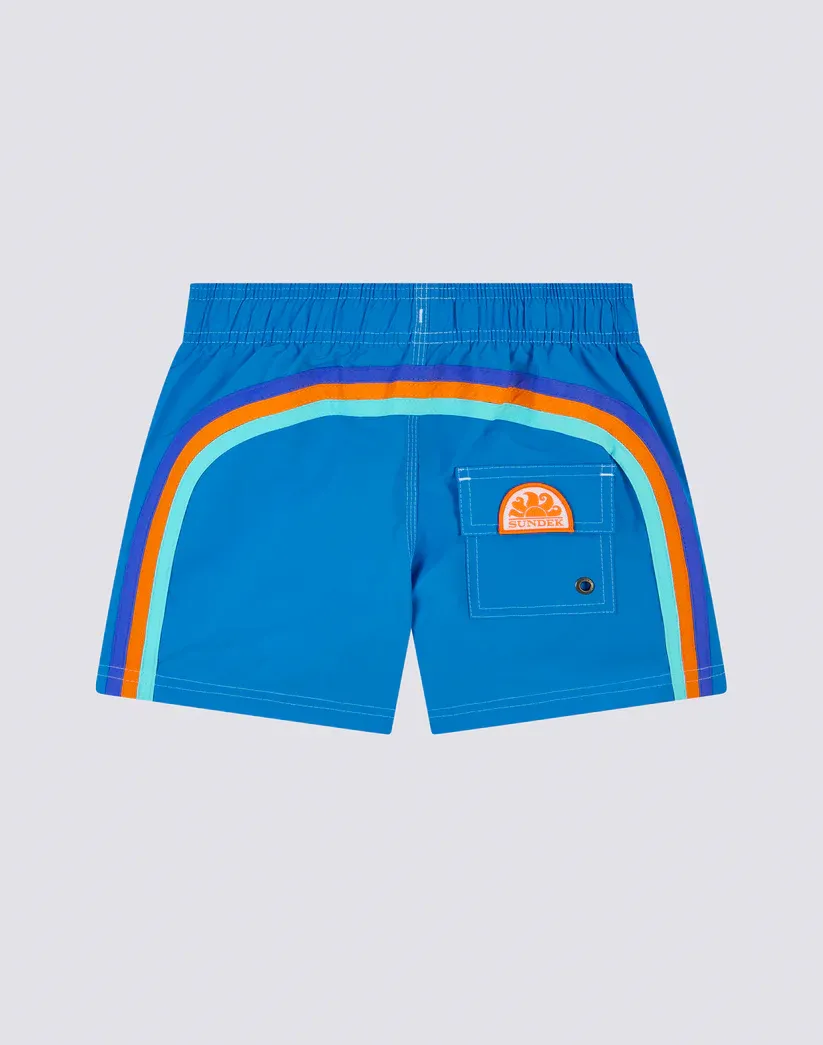 Sundek Boys Twitter Swimshorts Short Elasticated Waist Iconic Taffeta