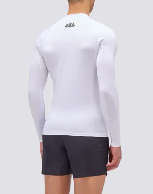 Sundek Men White Long Sleeve Rashguard