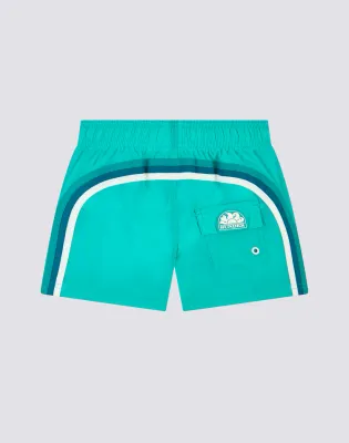 Sundek Boys Sea Breeze Swimshorts Short Elasticated Waist Crinkled