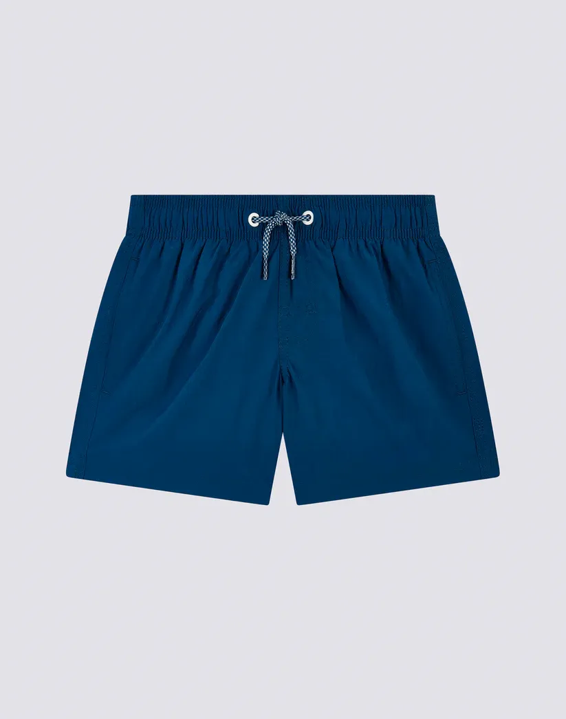 SUNDEK BOYS SWIMSHORTS SHORT ELASTICATED WAIST CRINKLED - STORM #1