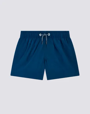 SUNDEK BOYS SWIMSHORTS SHORT ELASTICATED WAIST CRINKLED - STORM #1
