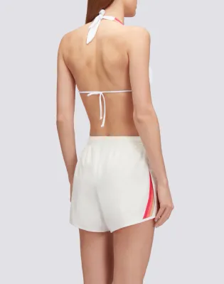 Sundek Women White Kiana Short Shorts with Repreve® Elasticated Waistband