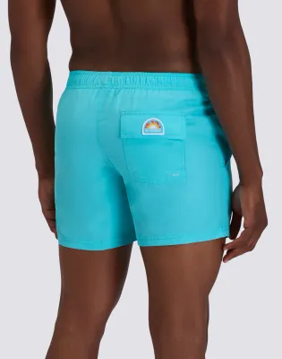 SUNDEK MEN SHORT SWIMSHORTS WITH ELASTIC WAIST IN REPREVE® RECYCLED POLYESTER