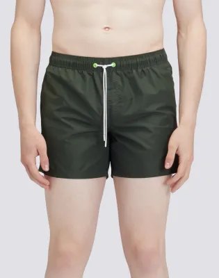 Sundek Men Pine Elasticated Waist Iconic Taffeta Rainbow 2 Colours Short Swimshorts
