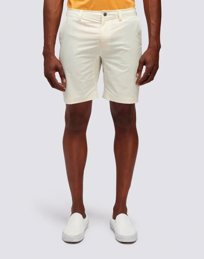Sundek Men Off-White Walkshorts in Quick-Dry Fabric