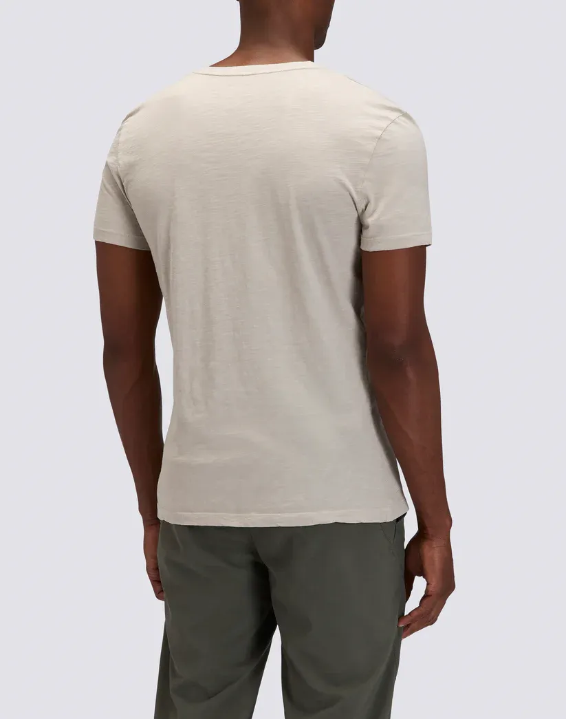 Sundek Men Light Grey Dyed T-Shirt with V-Neck