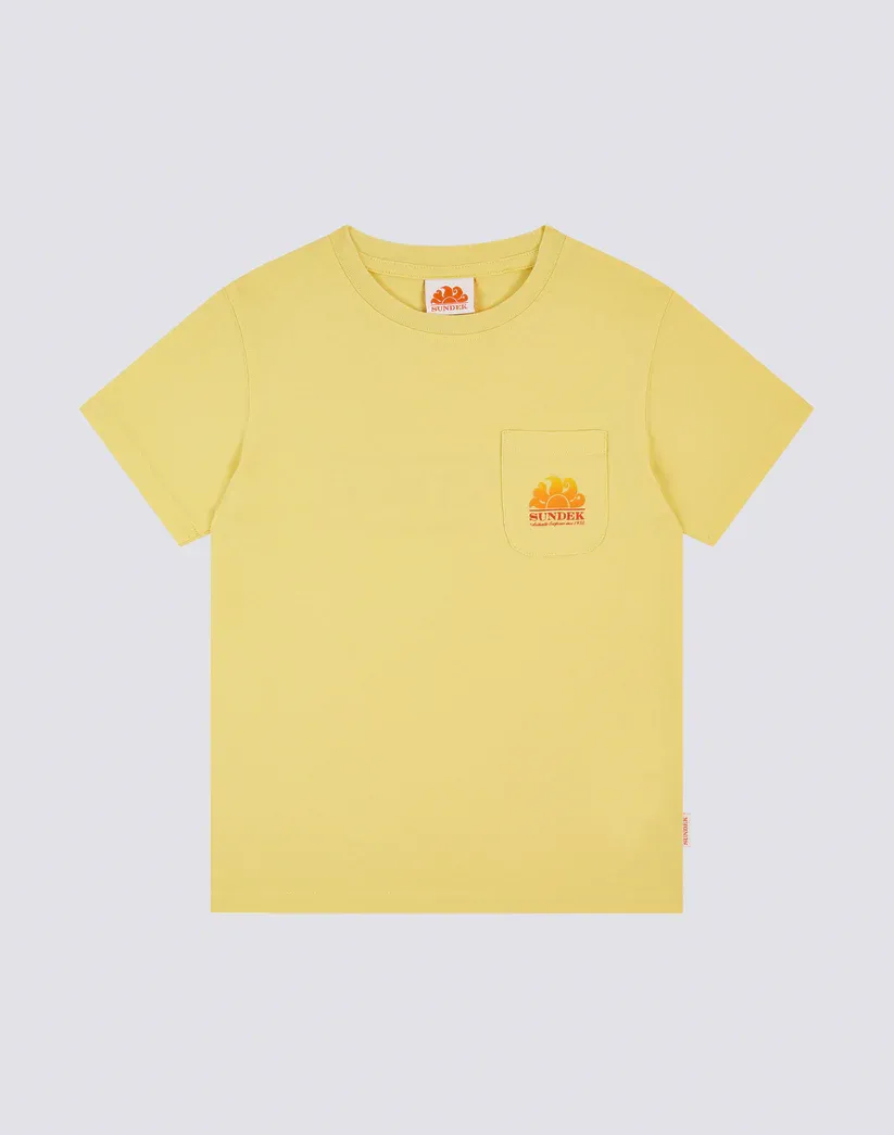 Sundek Boys Sorbet Mini New Herbert T-Shirt with Shaded Logo