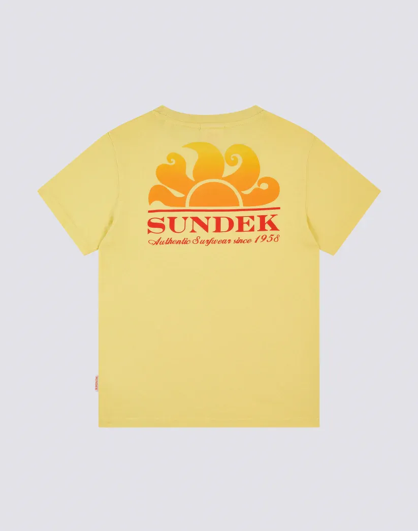 Sundek Boys Sorbet Mini New Herbert T-Shirt with Shaded Logo