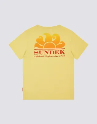 Sundek Boys Sorbet Mini New Herbert T-Shirt with Shaded Logo
