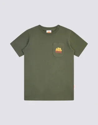 Sundek Boys Dark Green Mini New Herbert T-Shirt with Shaded Logo