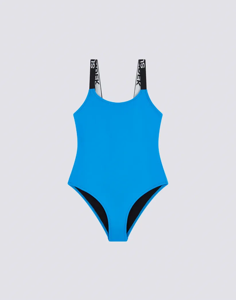 Sundek Girls Bilberry One-Piece Swimsuit with Logoed Straps