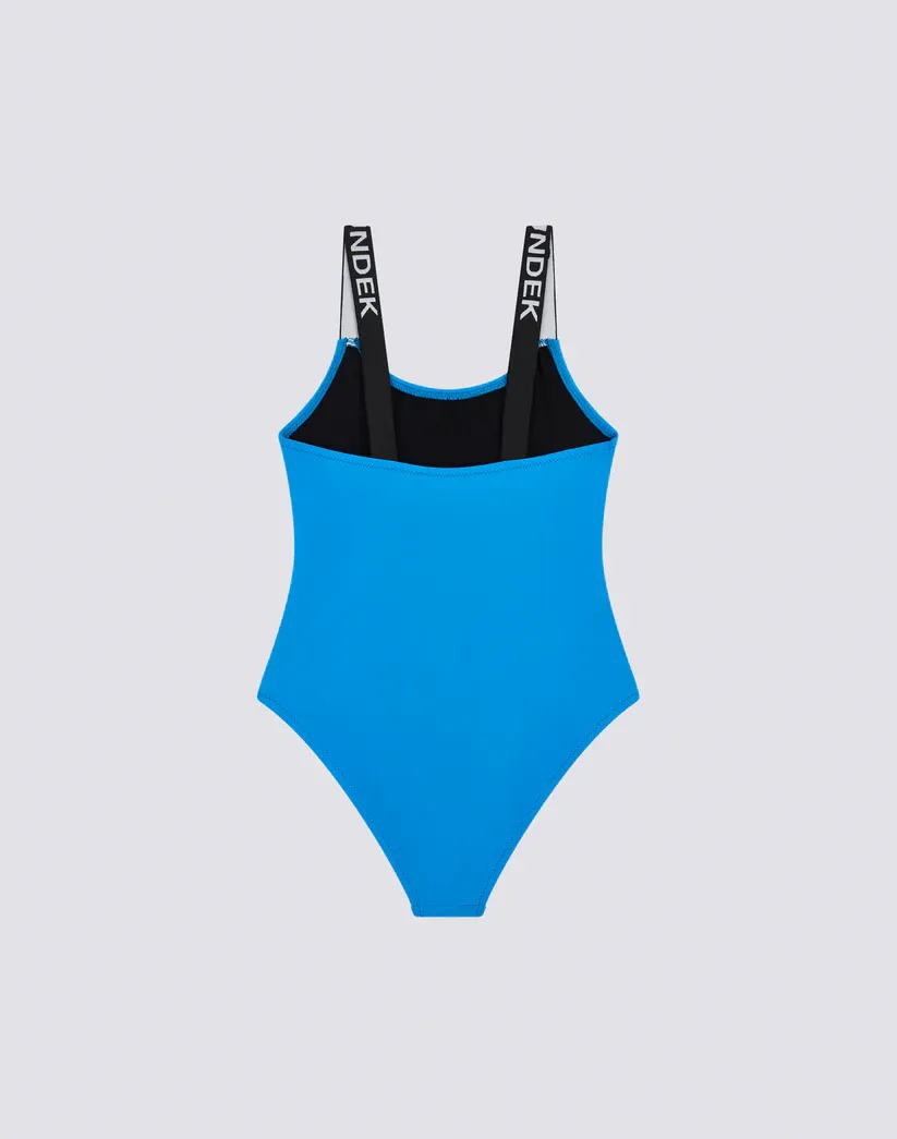 Sundek Girls Bilberry One-Piece Swimsuit with Logoed Straps