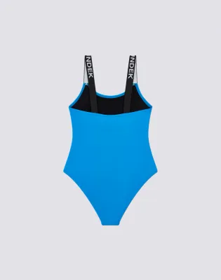 Sundek Girls Bilberry One-Piece Swimsuit with Logoed Straps