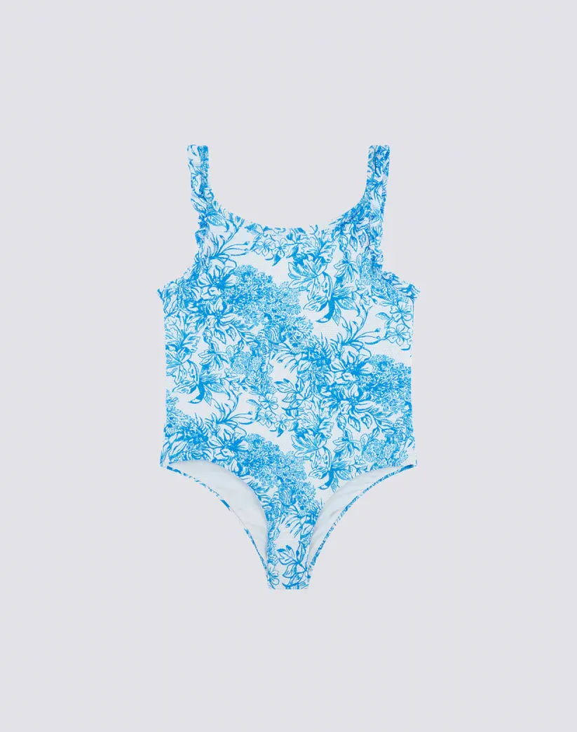 Sundek Girls Bilberry Fleur de Joie Print One-Piece Swimsuit