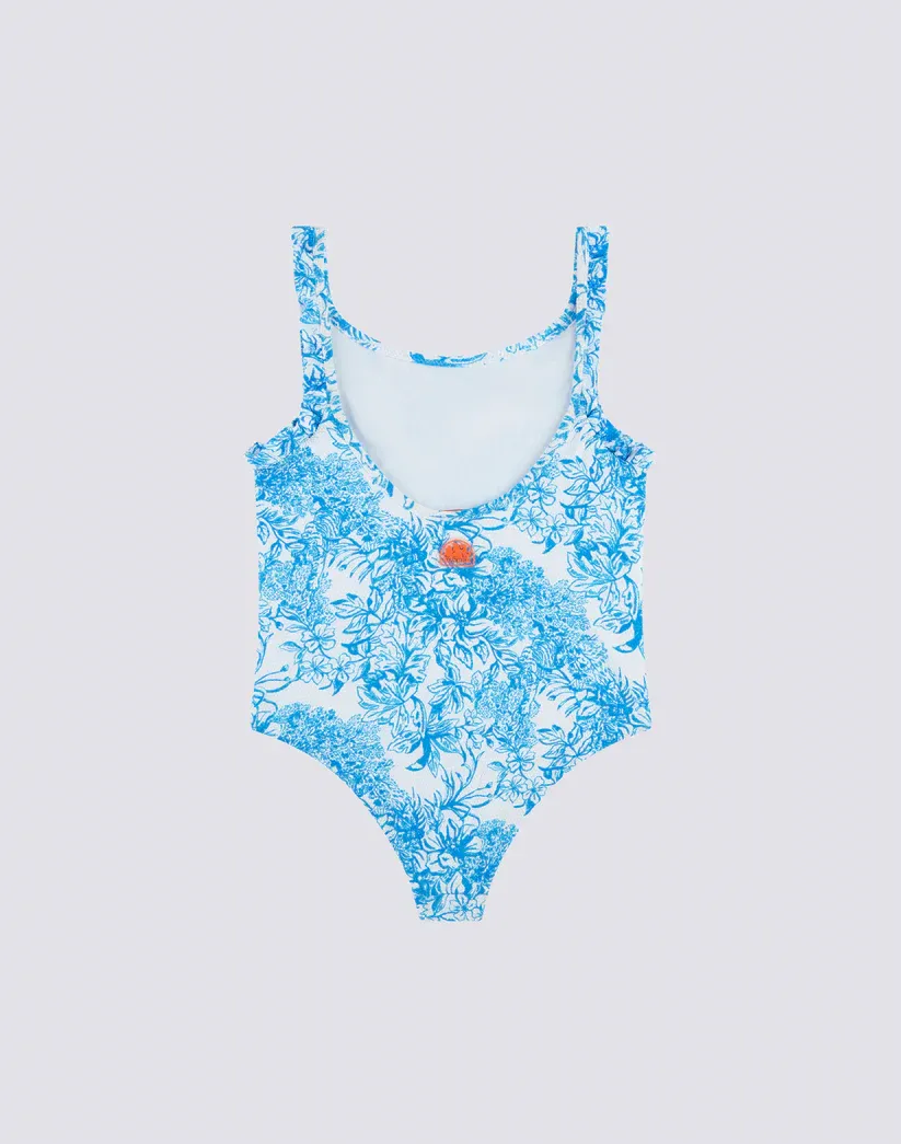 Sundek Girls Bilberry Fleur de Joie Print One-Piece Swimsuit