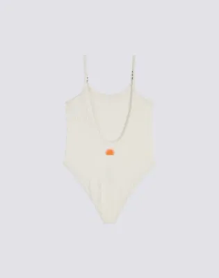 Sundek Girls White Girl's One-Piece Swimsuit
