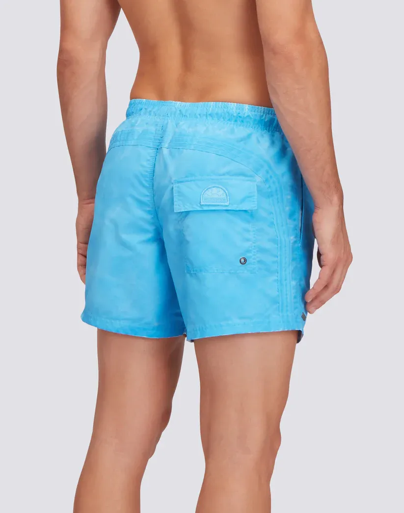 Sundek Men Twitter Swimshorts Elastic Waist Iconic Taffeta Goldenwave