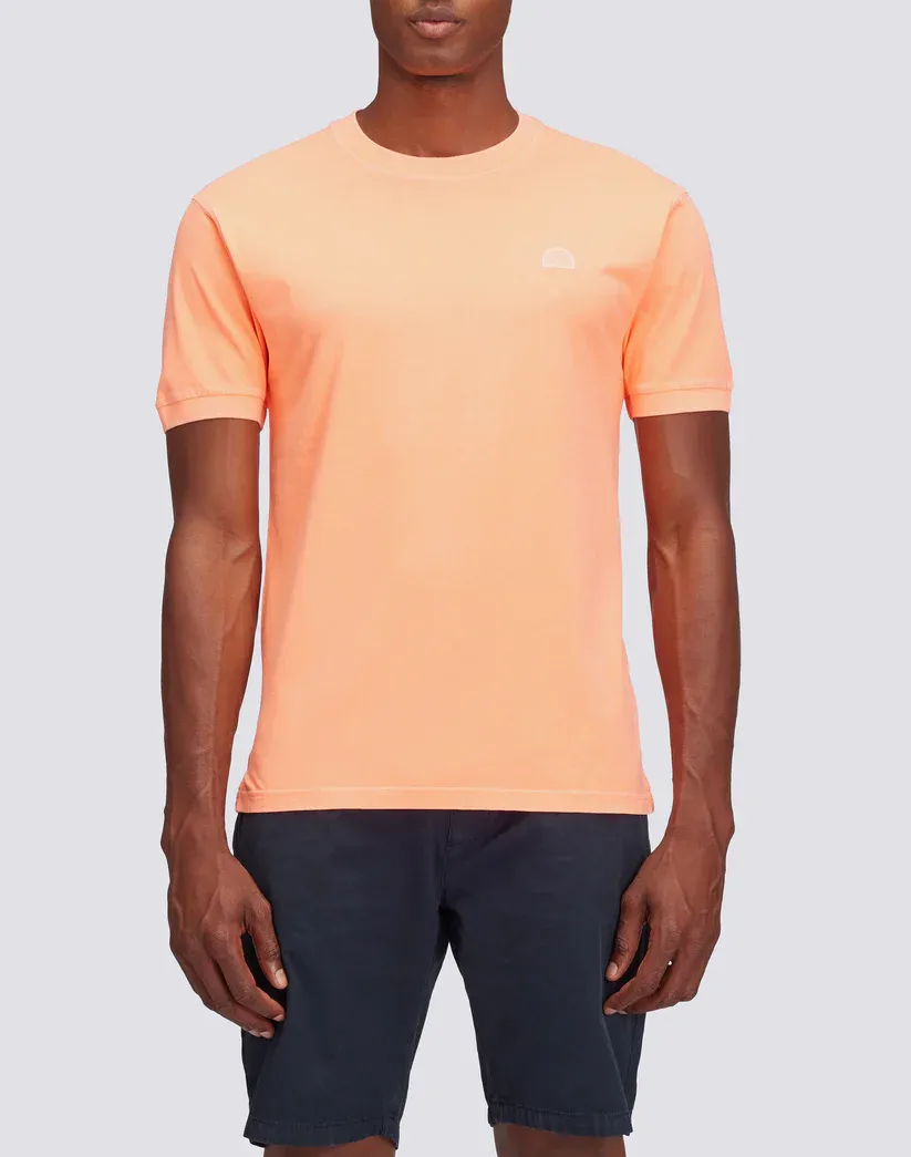 Sundek Men Fluo Green New Day Crew Neck T-Shirt