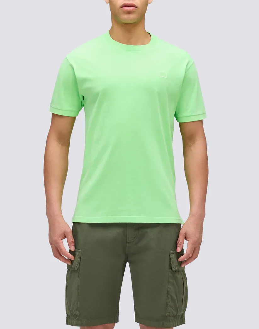 Sundek Men Fluo Green New Day Crew Neck T-Shirt