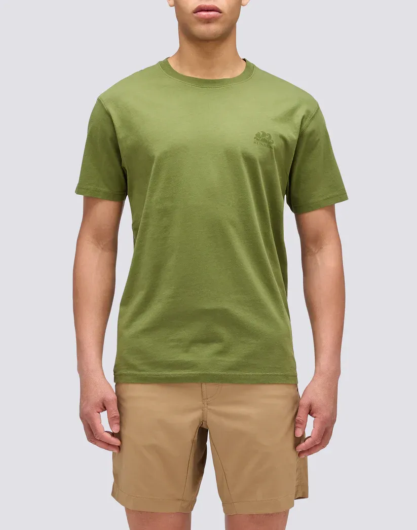 Sundek Men Dino Crew Neck T-Shirt with Logo