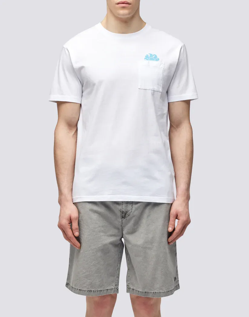 Sundek Men White T-Shirt with Pocket