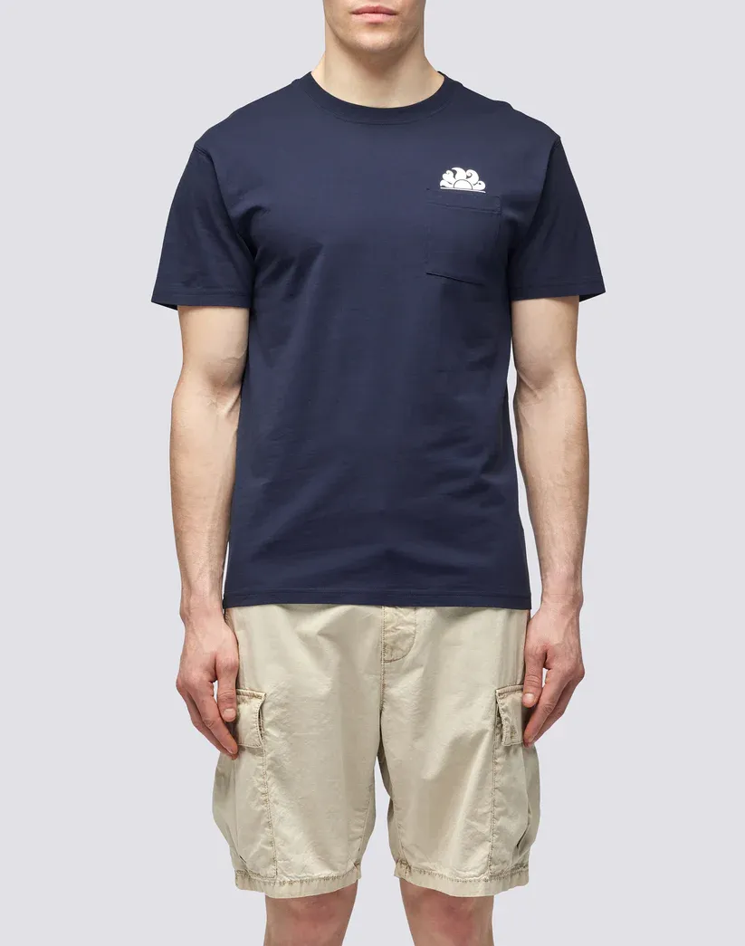 Sundek Men Navy T-Shirt with Pocket