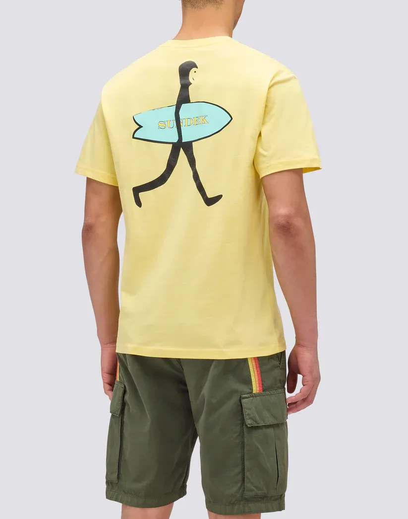 Sundek Men Sorbet Wetsuit Printed T-Shirt