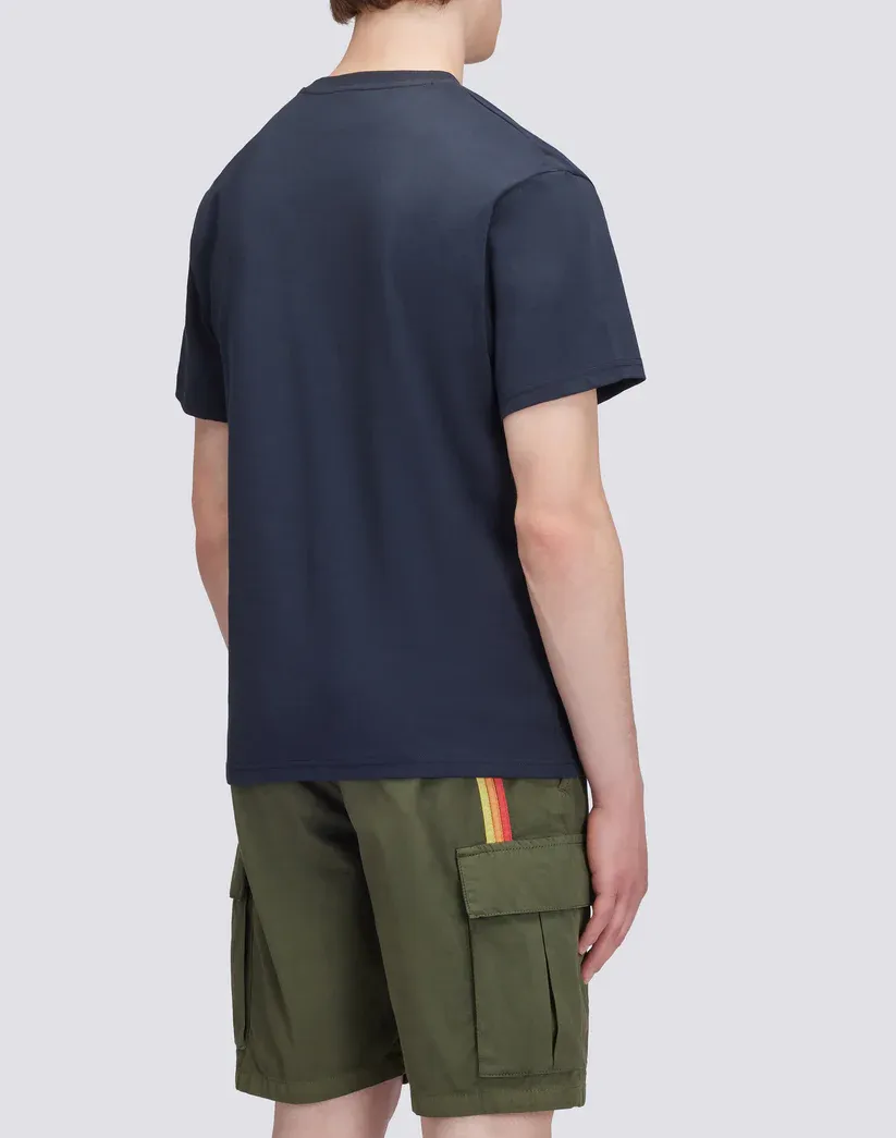 Sundek Men Navy T-Shirt with Pocket and Print
