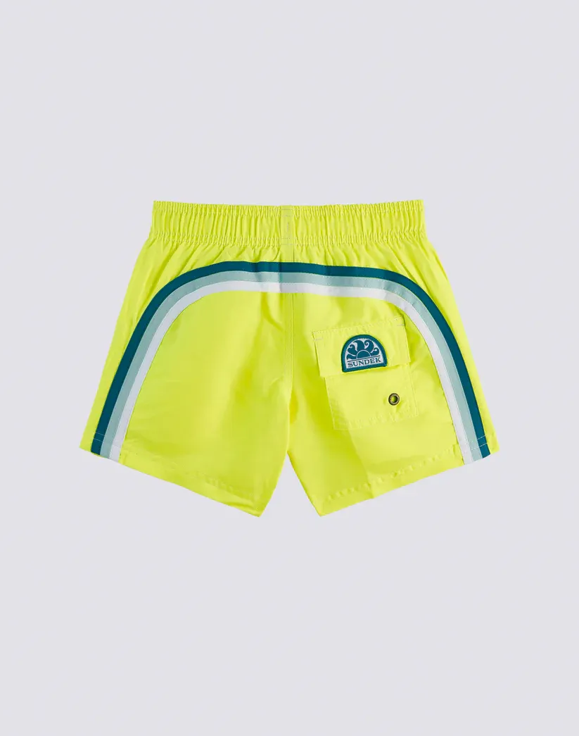 SUNDEK BOY’S SWIMSHORTS SHORT ELASTICATED WAIST ICONIC TAFFETA