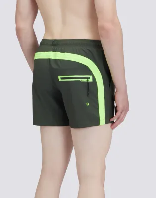 Sundek Men Short Stretched Swim Shorts with an Elasticated Waistband