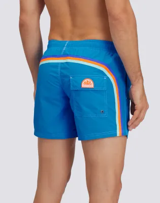 Sundek Men Twitter Iconic Taffeta Short Swim Shorts with an Elasticated Waistband