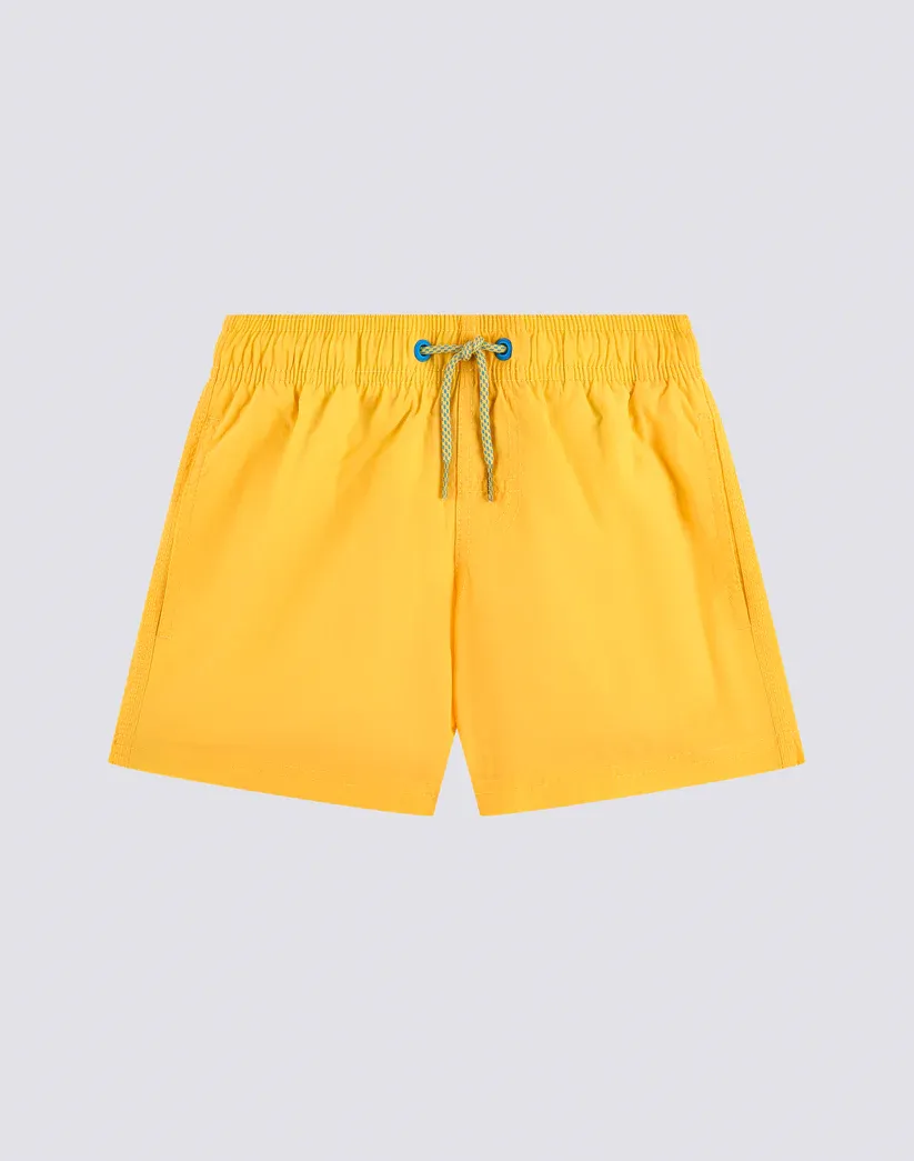 Sundek Boys Solar Swimshorts Short Elasticated Waist Crinkled