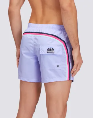 Sundek Men Iris Iconic Taffeta Short Swim Shorts with an Elasticated Waistband