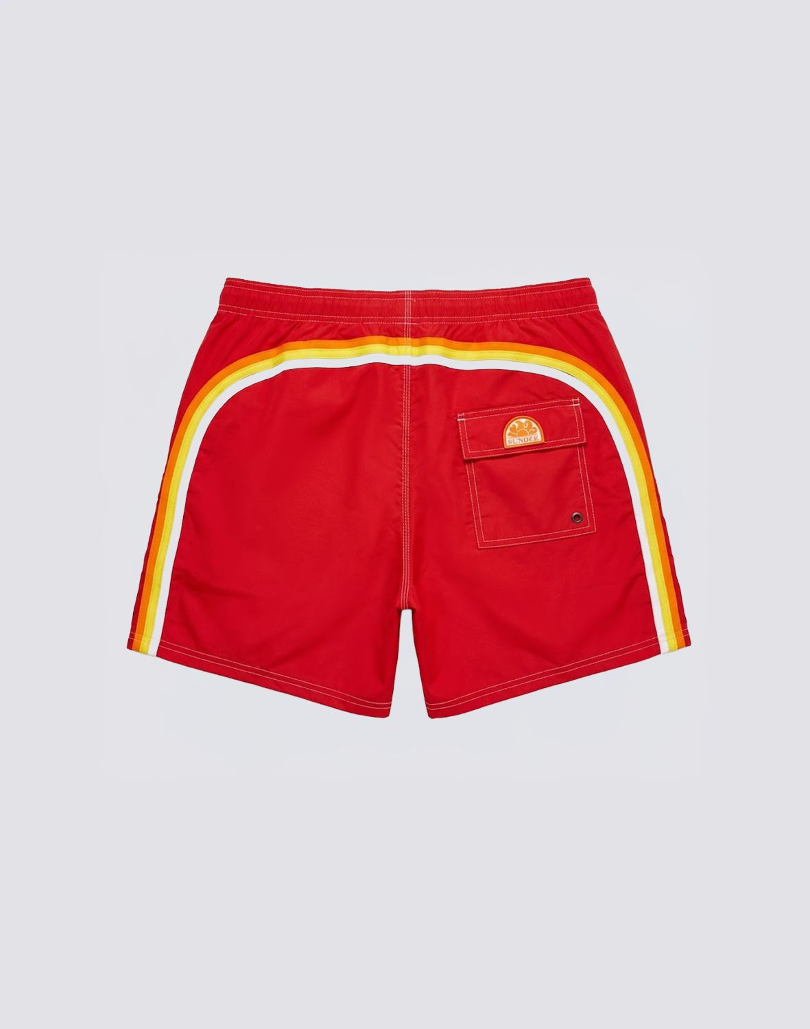 Sundek Men's Boardshorts Elastic Waist - Vintage Scarlet