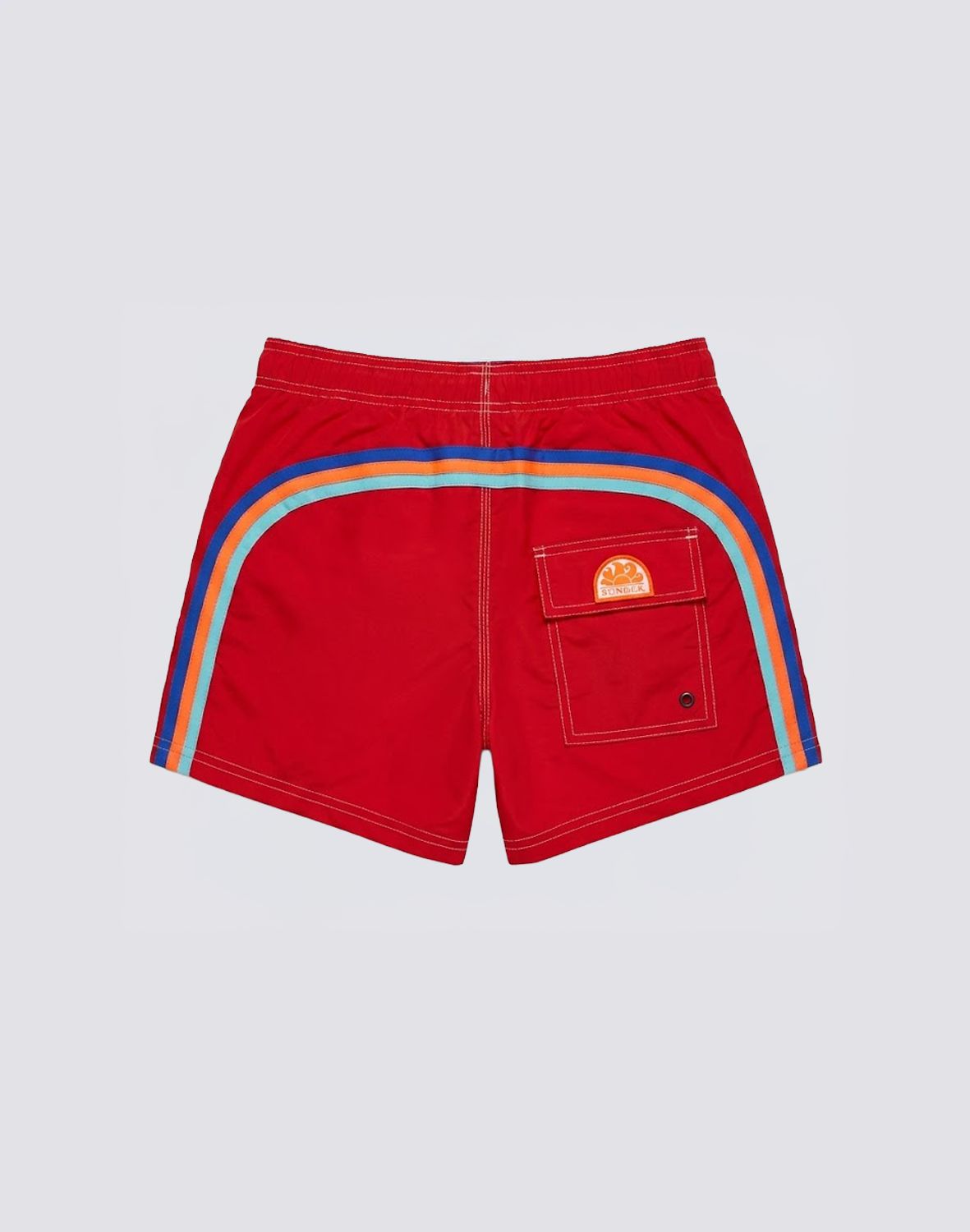 Sundek Men's Boardshorts Elastic Waist - Vintage Scarlet #3