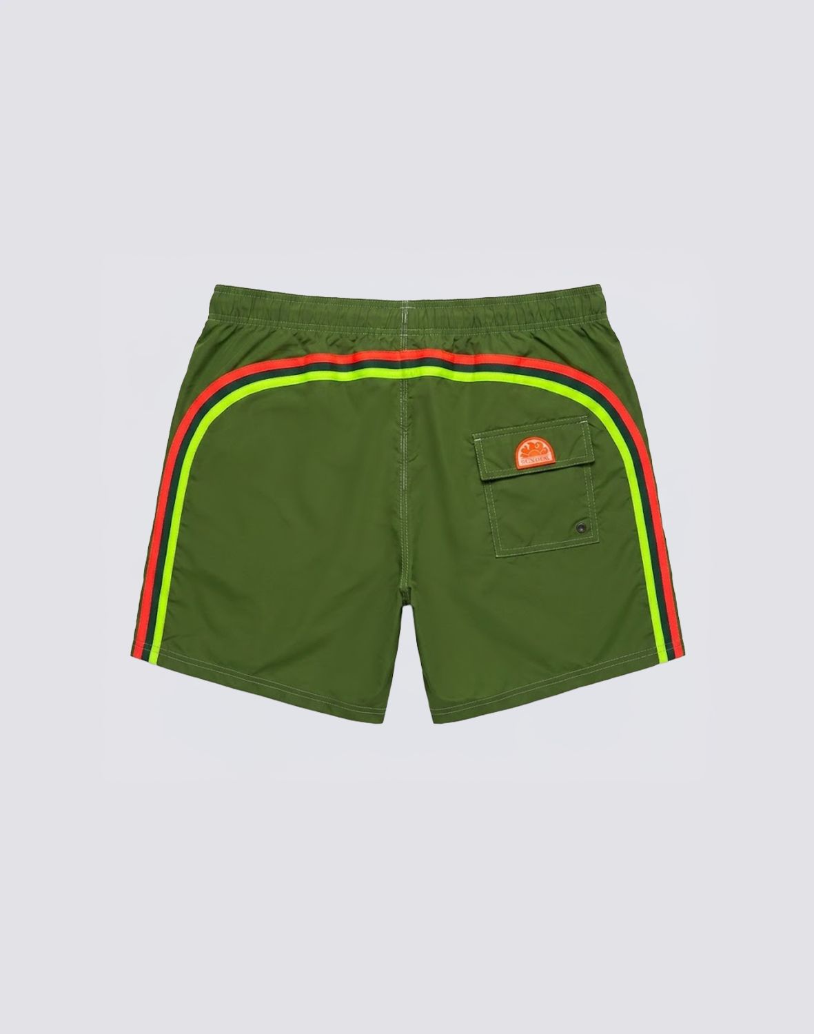 Sundek Men's Boardshorts Elastic Waist - Amazon Green