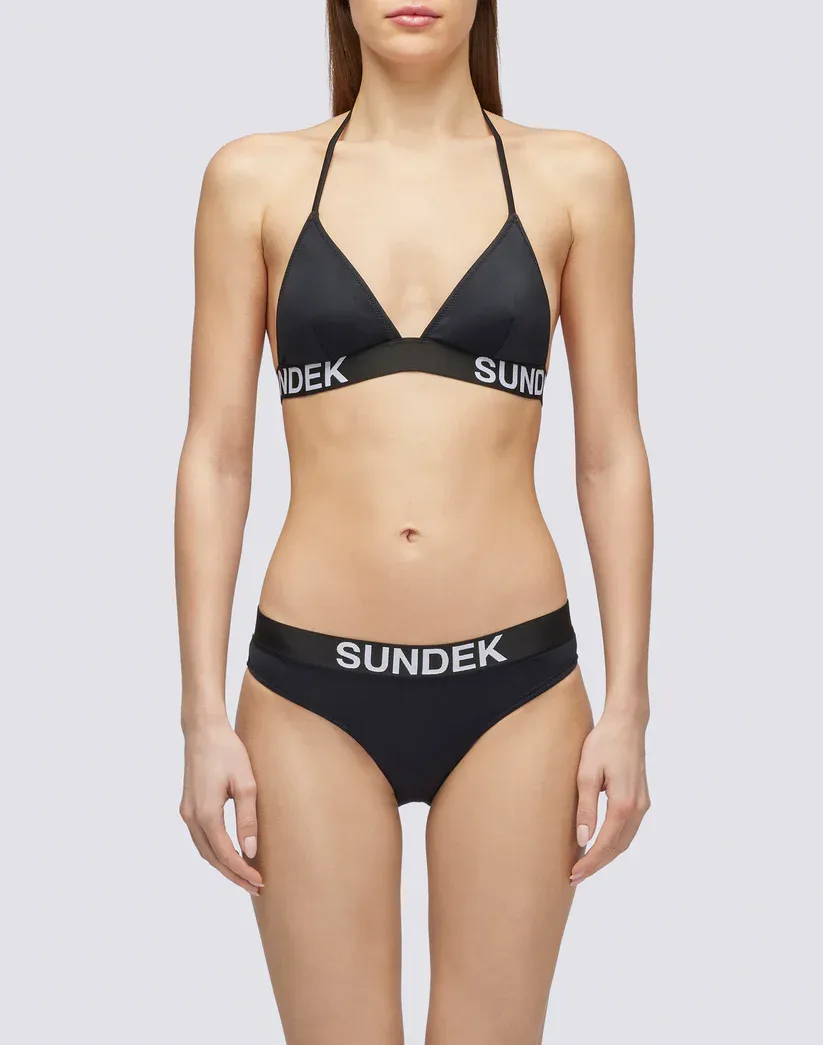 SUNDEK WOMEN AIDA TRIANGLE TOP WITH ELASTIC- BLACK