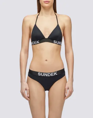 SUNDEK WOMEN AIDA TRIANGLE TOP WITH ELASTIC- BLACK