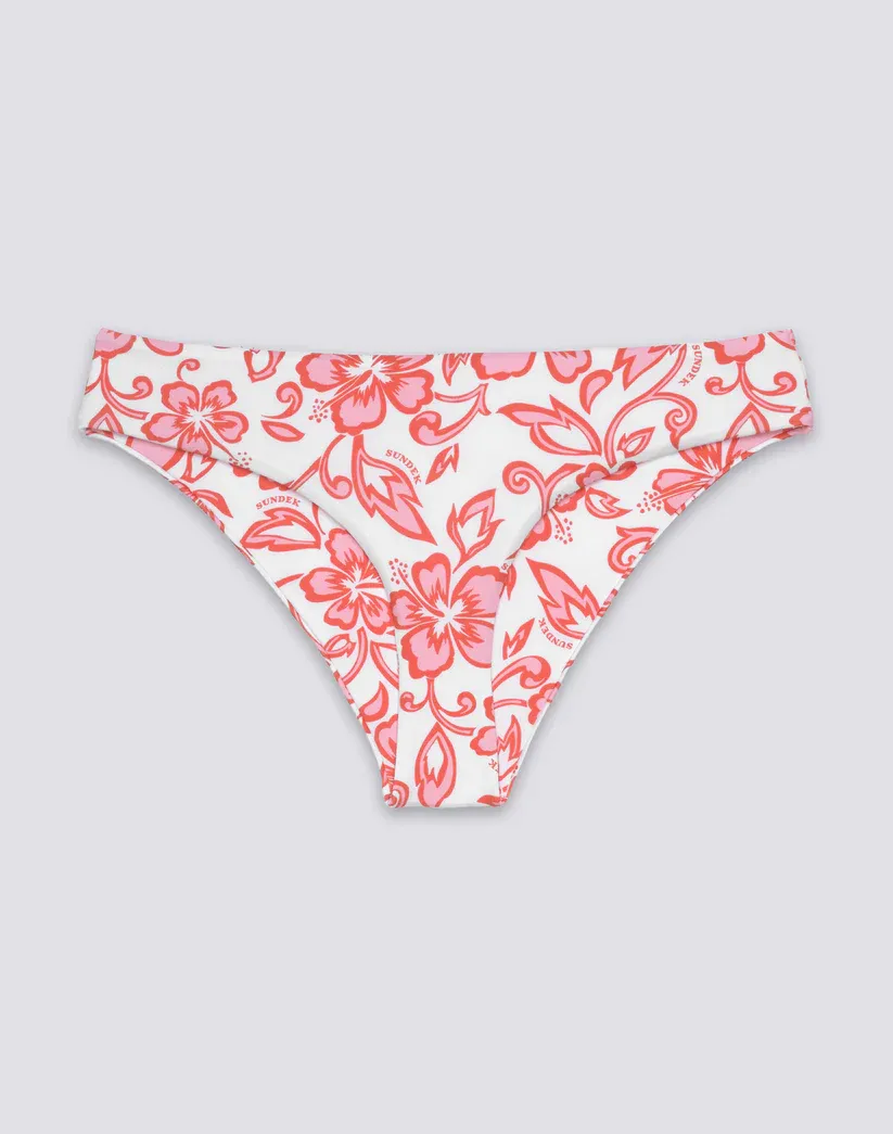 SUNDEK WOMEN MARISOL SK23 PRINT CULOTTE BOTTOMS - WHITE