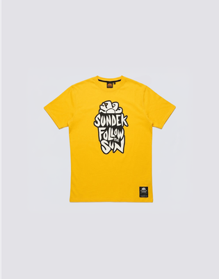 Sundek Boys Mini Pop Writing T-Shirt - Vintage Lemon