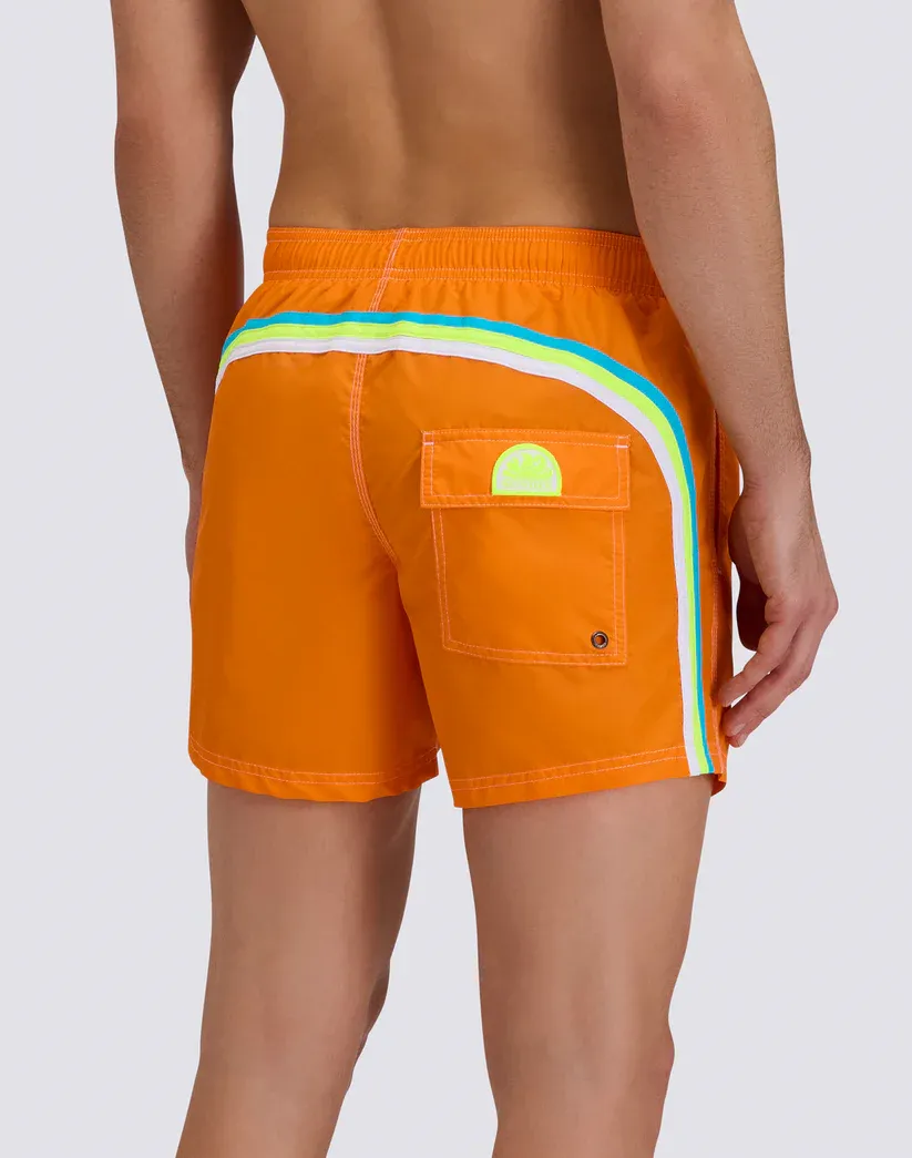 SUNDEK MEN ICONIC TAFFETA SHORT ELASTIC WAIST SWIMSHORTS