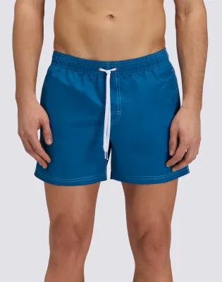 SUNDEK MEN ICONIC TAFFETA SHORT SWIMSUIT WITH ELASTICATED WAIST - DEEP