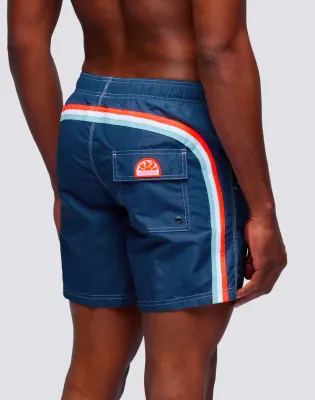 SUNDEK MEN ICONIC TAFFETA SHORT SWIMSHORTS WITH ELASTIC WAIST