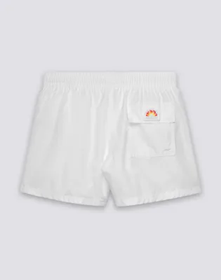 SUNDEK MEN'S SHORT SWIMSHORTS WITH ELASTIC WAIST IN REPREVE® RECYCLED POLYESTER