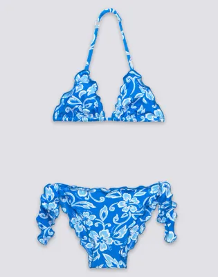 SUNDEK GIRLS' BIKINI WITH HIBISCUS SK23 PRINT - LUNARFISH