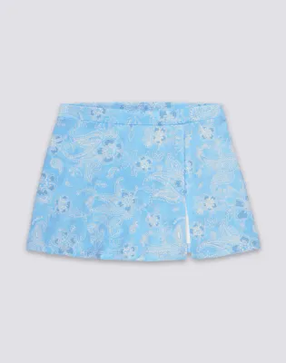 SUNDEK GIRLS HIBI PAISLEY PRINT MINI SKIRT