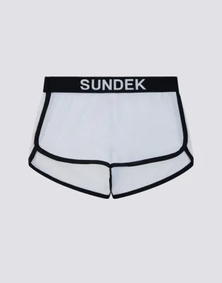 SUNDEK GIRLS MINI LULIN SHORT SWIM SHORTS - WHITE