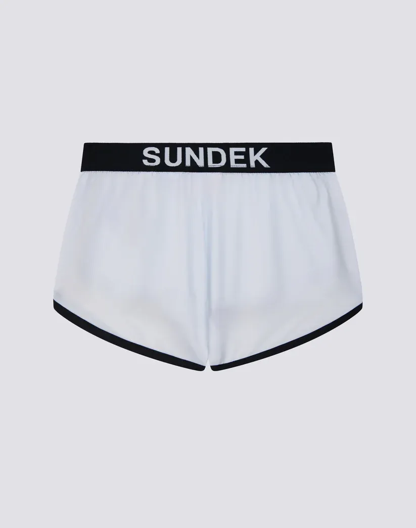 SUNDEK GIRLS MINI LULIN SHORT SWIM SHORTS - WHITE