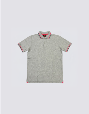 Sundek Boys Mini Brice Polo T-Shirt - Grey Melange